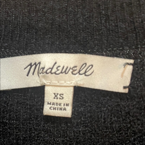 Madewell Alpaca Blend Black Crew Neck Sweater - Picture 4 of 4